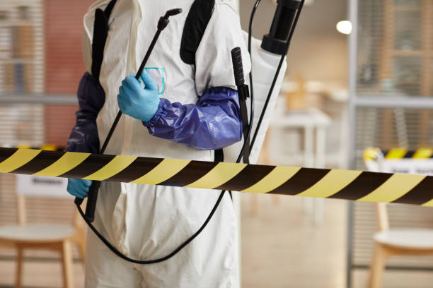 Professional Biohazard Cleanup technician working in Ridgefield Park, NJ
